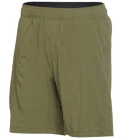 PrAna Men's Heiro 8" Inseam Yoga Shorts -Pranty Yoga Shop 1768208465955 ryegreen 2a