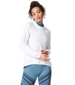 NUX Sleek Sweat Pullover Snow 7 NUX Sleek Sweat Pullover Snow -Pranty Yoga Shop 1789273047075 snow