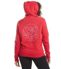 Spiritual Gangster Lotus Classic Raglan Hoodie Crimson 8 Spiritual Gangster Lotus Classic Raglan Hoodie Crimson -Pranty Yoga Shop 1797991235619 crimson 3a