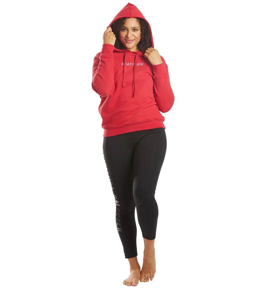 Spiritual Gangster Lotus Classic Raglan Hoodie Crimson 5 Spiritual Gangster Lotus Classic Raglan Hoodie Crimson - Image 3