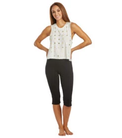 Spiritual Gangster Hamsa Crop Tank -Pranty Yoga Shop 1797995593763 stonehamsaprint 4a