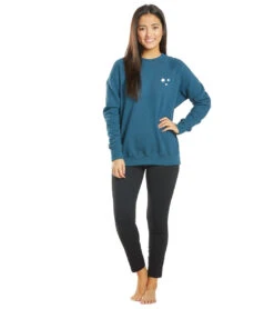 Spiritual Gangster On My Side Classic Crew Sweatshirt Caribbean -Pranty Yoga Shop 1797999853603 caribbean 4a