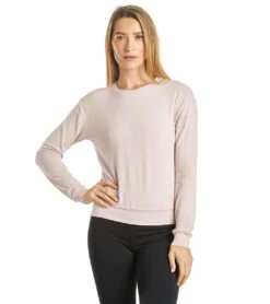 Spiritual Gangster Stars Crew Neck Savasana Pullover -Pranty Yoga Shop 1798000443427 rosequartzwfadedquartzsta 1