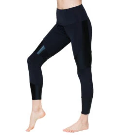 Onzie Moto 7/8 Yoga Leggings Black/Mystique -Pranty Yoga Shop 1882023723043 blackmystique
