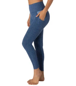 Beyond Yoga Spacedye In The Mix High Waisted 7/8 Yoga Leggings Serene/Hazy Blue