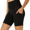 Beyond Yoga Spacedye In The Mix High Wasited Biker Shorts Darkest Night