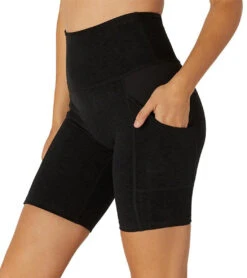 Beyond Yoga Spacedye In The Mix High Wasited Biker Shorts Darkest Night