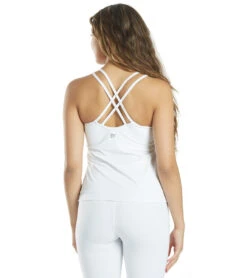 Everyday Yoga Serenity Thin Strap Support Tank White 11 Everyday Yoga Serenity Thin Strap Support Tank White -Pranty Yoga Shop 4099708944419 white