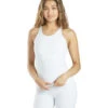 Everyday Yoga Serenity Thin Strap Support Tank White -Pranty Yoga Shop 4099708944419 white 2a