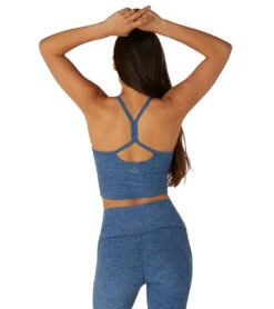 Beyond Yoga Spacedye Slim Racerback Cropped Tank Serene/Hazy Blue -Pranty Yoga Shop 4112299589667 serenehazyblue