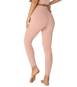Beyond Yoga Supplex Caught In The Midi High Waisted Leggings Tinted Rose -Pranty Yoga Shop 4112306733091 tintedrose 4a