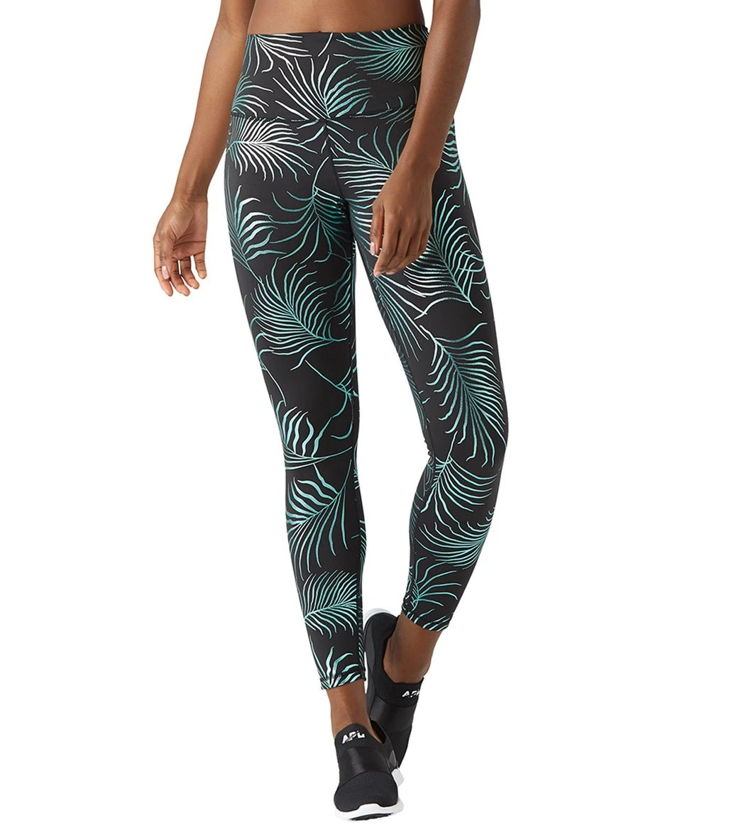 Glyder High Power II Yoga Leggings Evergreen Palm Print 3 Glyder High Power II Yoga Leggings Evergreen Palm Print
