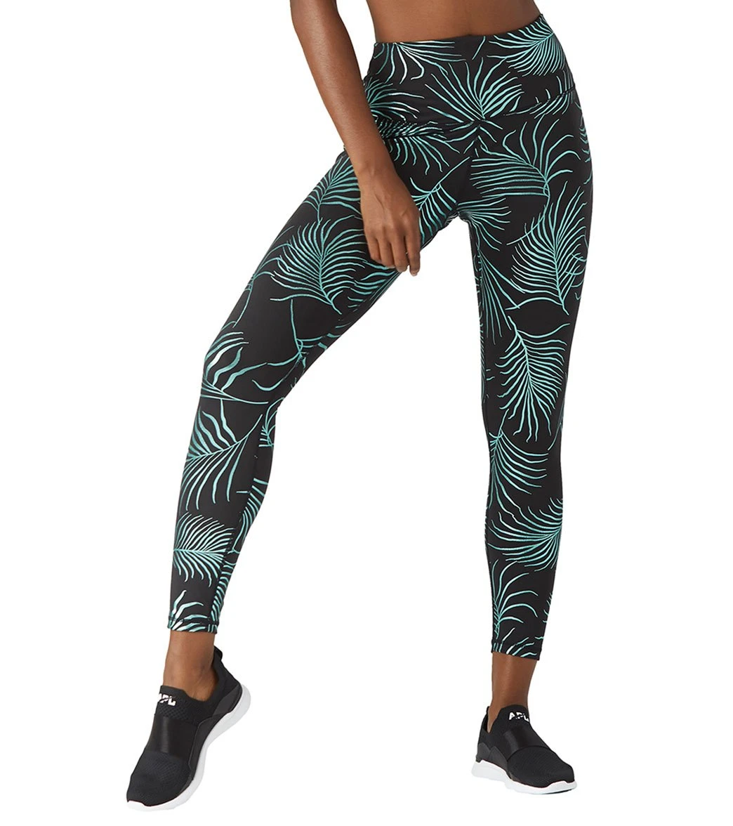 Glyder High Power II Yoga Leggings Evergreen Palm Print 6 Glyder High Power II Yoga Leggings Evergreen Palm Print - Image 4