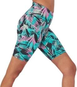 Manduka Pro High Waisted Biker Yoga Shorts Black Tropics -Pranty Yoga Shop 4175639511075 blacktropics 3a