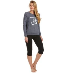 SuperLoveTees Freed(OM) Slouchy Pullover Navy 9 SuperLoveTees Freed(OM) Slouchy Pullover Navy -Pranty Yoga Shop 4185872957475 navy 4a