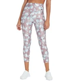 Marika Haven High Waisted Yoga Capris Magniolia Illustration Berry -Pranty Yoga Shop 4321927168043 magnioliaillustrationberry