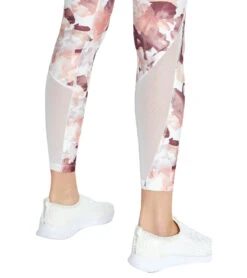 Marika Airbrush Yoga Leggings Lantana Abstract Watercolor Flowers -Pranty Yoga Shop 4321928118315 lantanaabstractwatercolorflowers 4a