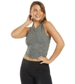 Spiritual Gangster Twisted Open Back Yoga Tank Medium Heather Grey -Pranty Yoga Shop 4327279951915 mediumheathergrey