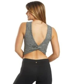 Spiritual Gangster Twisted Open Back Yoga Tank Medium Heather Grey -Pranty Yoga Shop 4327279951915 mediumheathergrey 3a