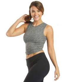 Spiritual Gangster Twisted Open Back Yoga Tank Medium Heather Grey -Pranty Yoga Shop 4327279951915 mediumheathergrey 5a