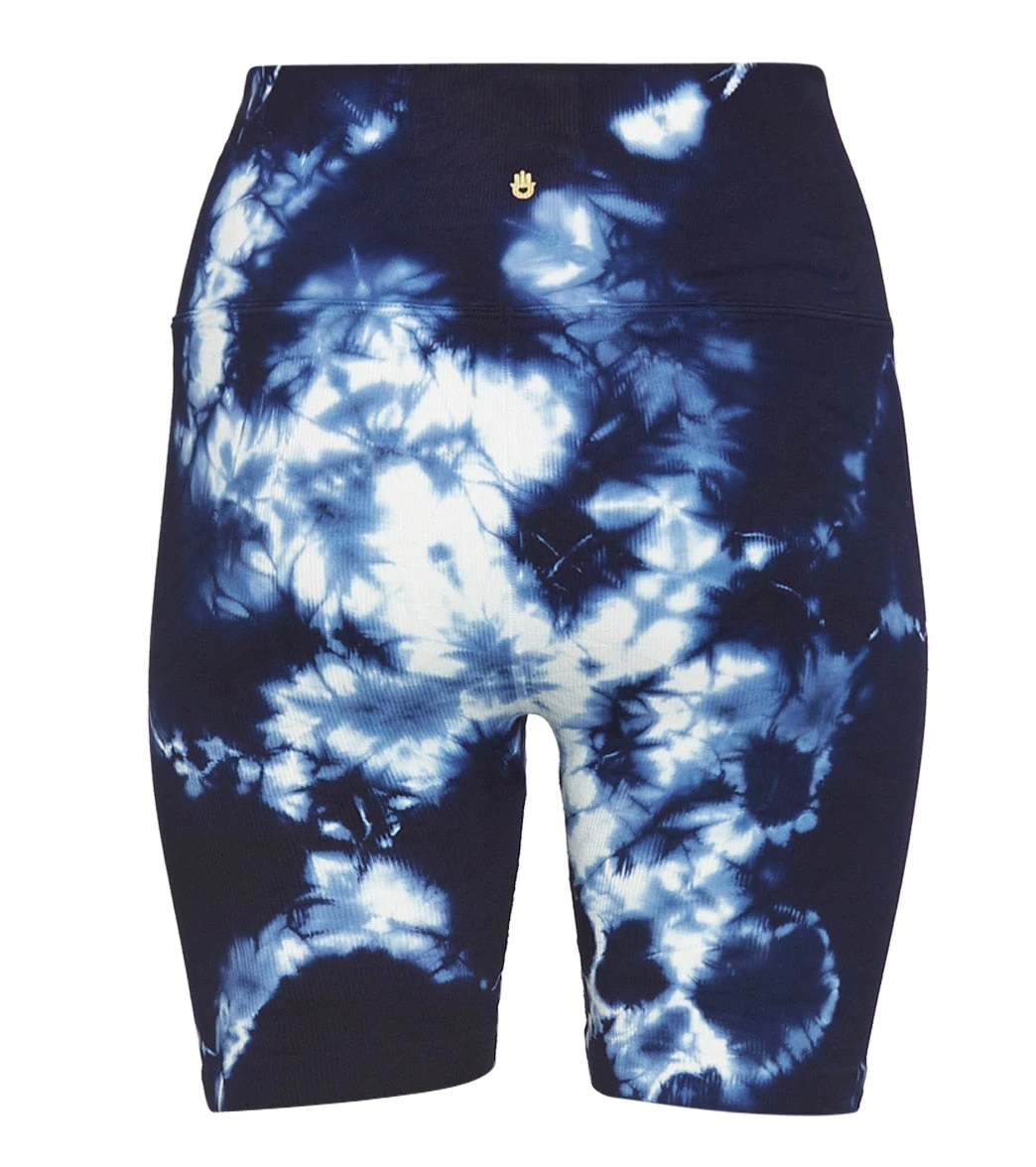 Spiritual Gangster Biker Shortie Indigo Tie Dye 3 Spiritual Gangster Biker Shortie Indigo Tie Dye