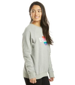 Spiritual Gangster Believe Classic Crew Sweatshirt -Pranty Yoga Shop 4328273674283 mediumheathergrey 2a