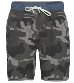 Vuori Men's Banks Shorts Grey Camo -Pranty Yoga Shop 4345607684139 greycamo