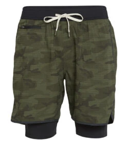 Vuori Men's Stockton Shorts Olive Camo -Pranty Yoga Shop 4345608568875 olivecamo