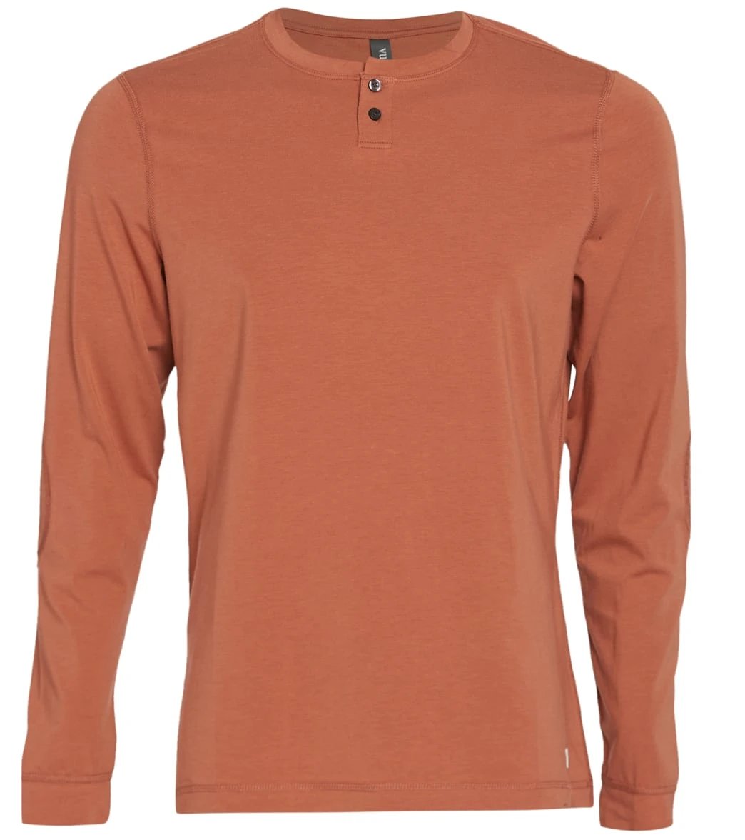 Vuori Men's Ever Henley Copper 4 Vuori Men's Ever Henley Copper - Image 2