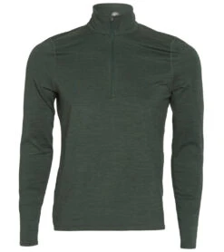Vuori Men's Ease Performance Yoga 1/2 Zip -Pranty Yoga Shop 4345619152939 blackenedgreenheather 1