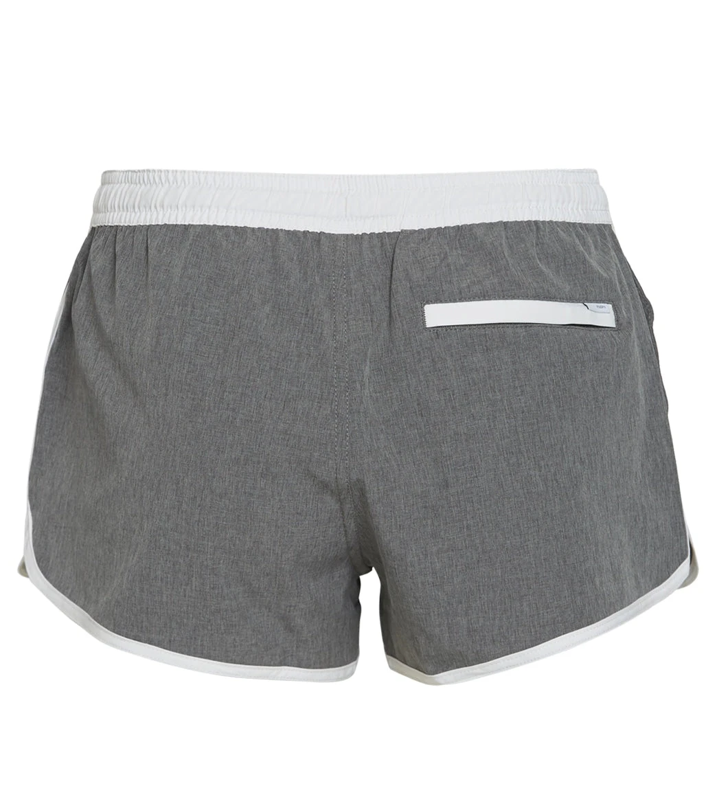 Vuori Tavi Yoga Shorts Grey Linen Texture 4 Vuori Tavi Yoga Shorts Grey Linen Texture - Image 2