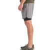 Vuori Men's Stockton Shorts Grey Linen Texture