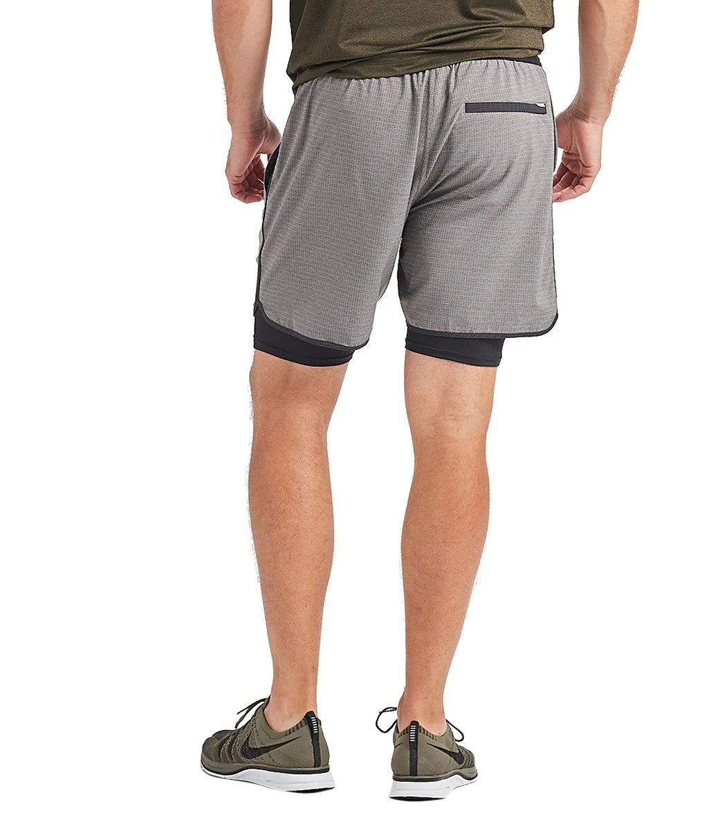 Vuori Men's Stockton Shorts Grey Linen Texture 4 Vuori Men's Stockton Shorts Grey Linen Texture - Image 2