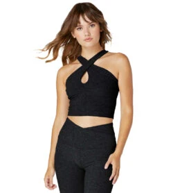 Beyond Yoga Spacedye At Your Leisure Cropped Yoga Tank -Pranty Yoga Shop 4352846135339 darkestnight