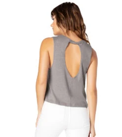 Beyond Yoga Boyfriend Jersey Aquarius Yoga Tank Latte Heather -Pranty Yoga Shop 4352849281067 latteheather