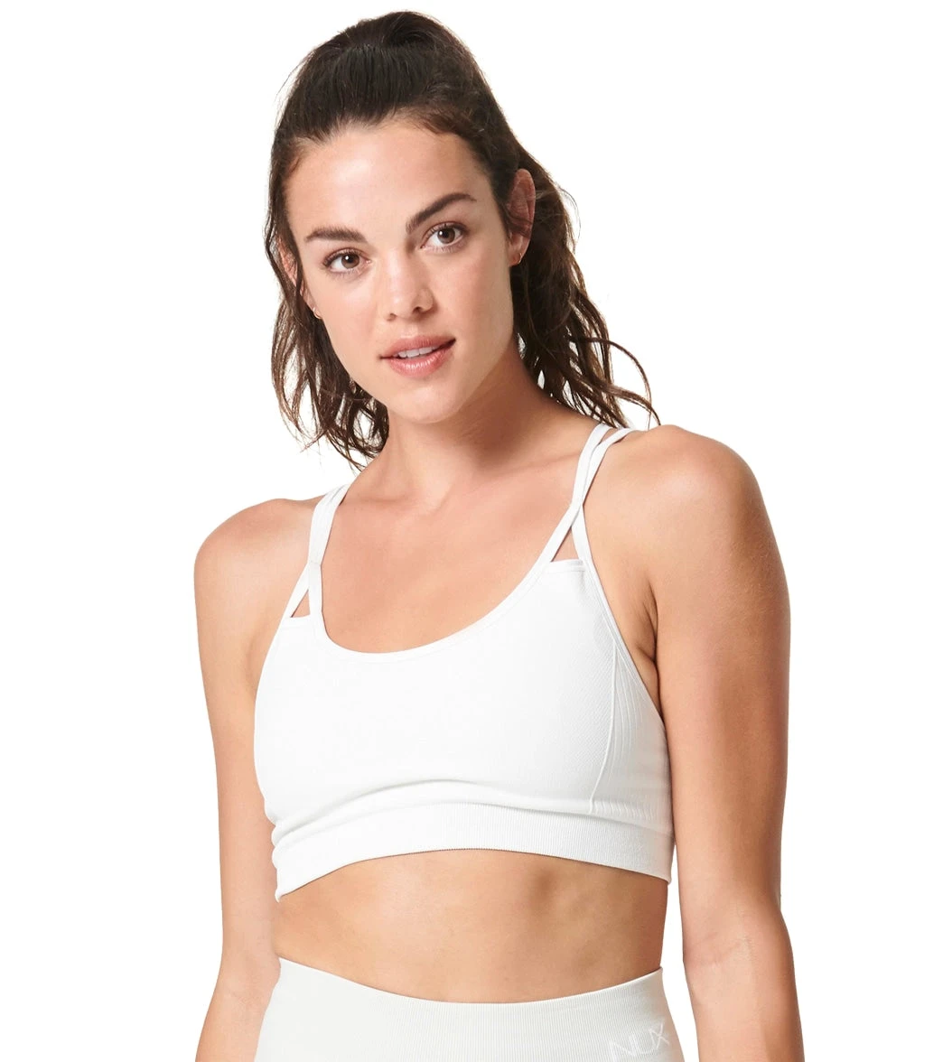 NUX Levitate Seamless Yoga Sports Bra Coconut 3 NUX Levitate Seamless Yoga Sports Bra Coconut