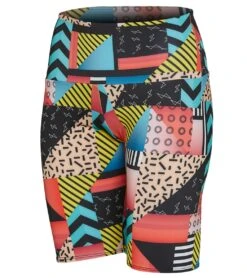 Onzie High Rise Bike Shorts Geo Mix