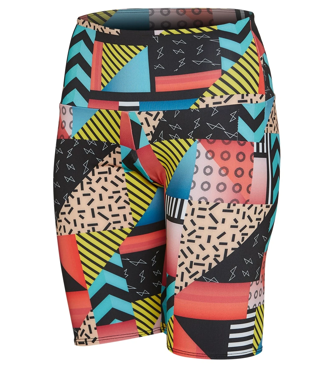 Onzie High Rise Bike Shorts Geo Mix 3 Onzie High Rise Bike Shorts Geo Mix