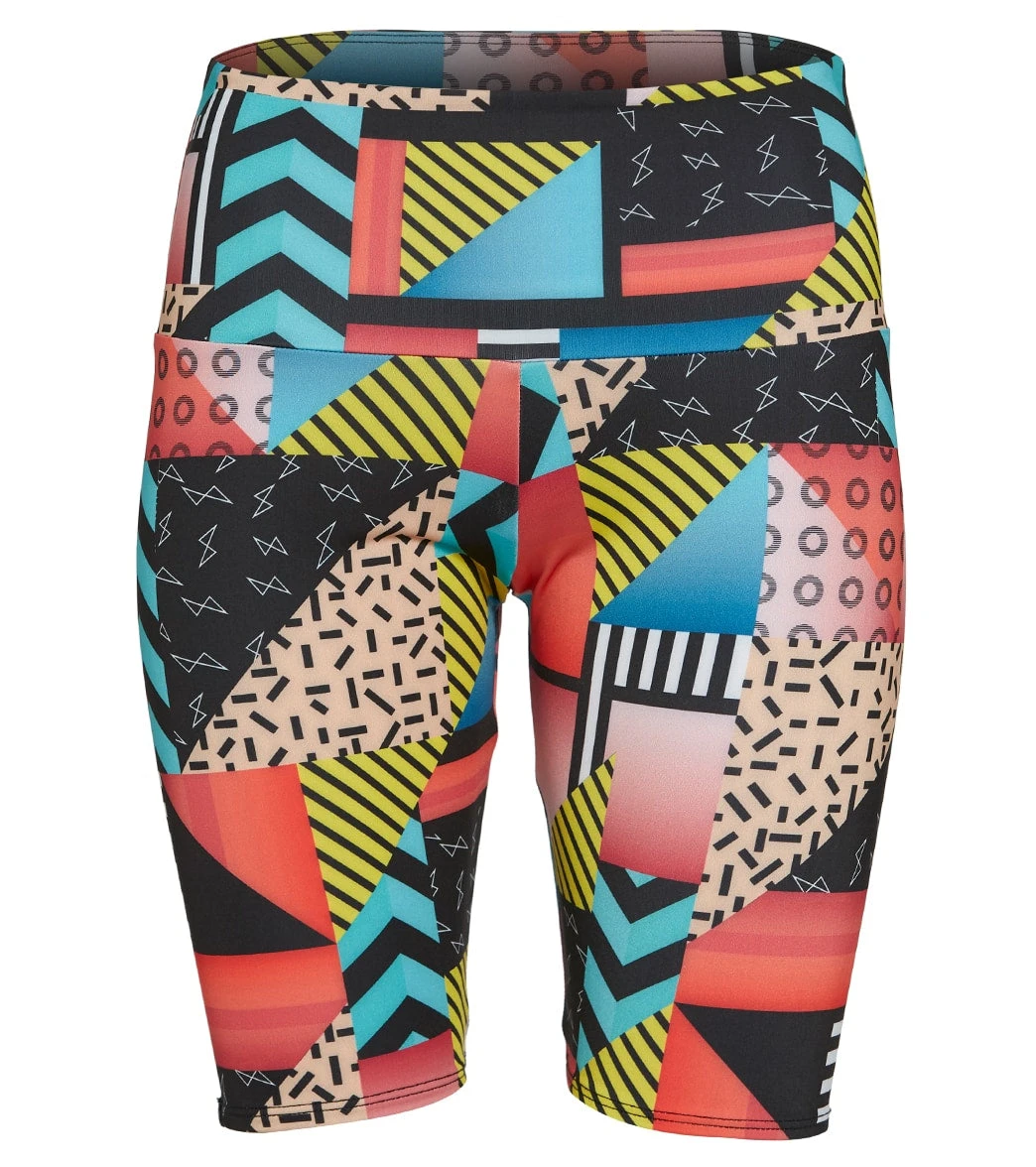 Onzie High Rise Bike Shorts Geo Mix 5 Onzie High Rise Bike Shorts Geo Mix - Image 3