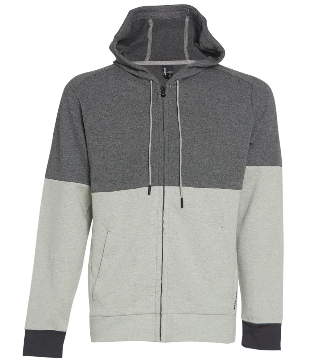 PrAna Men's Theon Full Zip Hoodie Mid Grey 4 PrAna Men's Theon Full Zip Hoodie Mid Grey - Image 2
