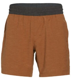 PrAna Men's The Slope 7" Inseam Yoga Shorts Dark Walnut -Pranty Yoga Shop 4356114317355 darkwalnut