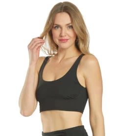 Free People Breathe Easy Yoga Sports Bra Black 10 Free People Breathe Easy Yoga Sports Bra Black -Pranty Yoga Shop 4364242911275 black 5a