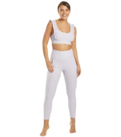 Free People Ruffle Me Up Yoga Leggings Lavender -Pranty Yoga Shop 4364243501099 lavender 4a