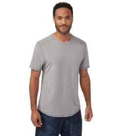 Manduka Men's Pro Tech Short Sleeve Tee Silver Filigree -Pranty Yoga Shop 4372735524907 silverfiligree 1