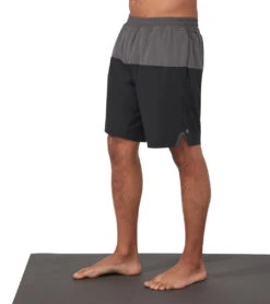 Manduka Men's Pro Classic Rise Shorts -Pranty Yoga Shop 4372735623211 blackcombo 1a