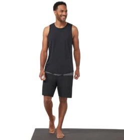 Manduka Men's Pro Classic Rise Shorts -Pranty Yoga Shop 4372735623211 blackcombo 4a