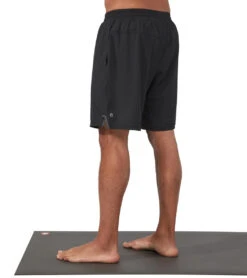 Manduka Men's Pro Classic Rise Shorts -Pranty Yoga Shop 4372735688747 black 2a