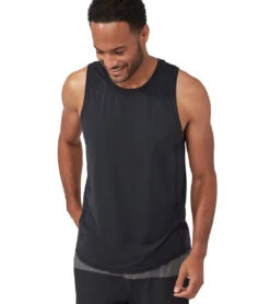 Manduka Men's Pro Tech Slim Fit Tank Black -Pranty Yoga Shop 4372735819819 black
