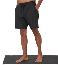 Manduka Men's Performance Classic Rise Shorts 15 Manduka Men's Performance Classic Rise Shorts -Pranty Yoga Shop 4372735950891 black