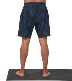 Manduka Men's Performance Classic Rise Shorts 17 Manduka Men's Performance Classic Rise Shorts -Pranty Yoga Shop 4372735983659 navytiedye 2a